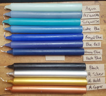 Load image into Gallery viewer, Individual Coloured Natural Candles -huge range of shades