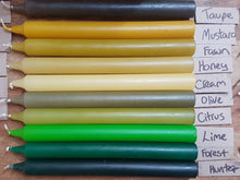 Load image into Gallery viewer, Individual Coloured Natural Candles -huge range of shades