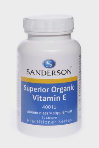 Sanderson Superior Organic Vitamin E 400 IU 90 Capsules