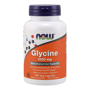 NOW Foods, Glycine, 1,000 mg, 100 Veg Capsules