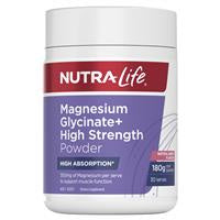 NutraLife Magnesium Glycinate+ High Strength Powder  180g