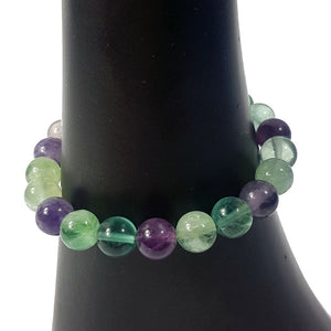 Fluorite 8mm Bead Bracelet