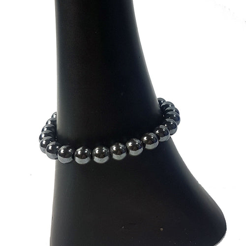 Hematite 8mm Bead Bracelet
