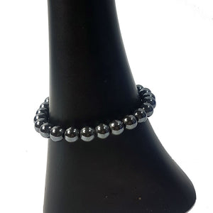 Hematite 8mm Bead Bracelet
