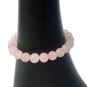 Rose Quartz 8mm Bead Bracelet