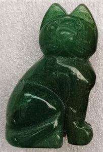 Cat Figurine Aventurine