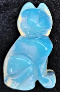 Cat Figurine Opalite