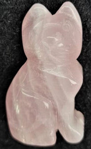 Cat Figurine Rose Quartz