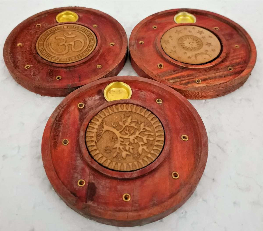 Incense Holder Round - Tree of Life