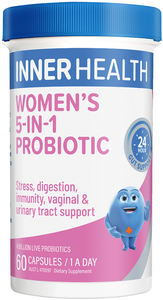 Inner Health Women's 5-in-1 Probiotic Capsules 60