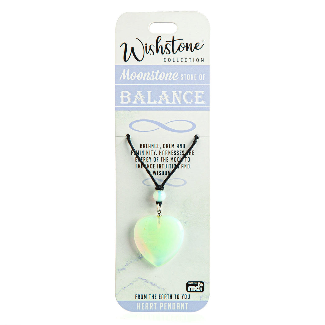 Wishstone Collection Moonstone Heart Pendant