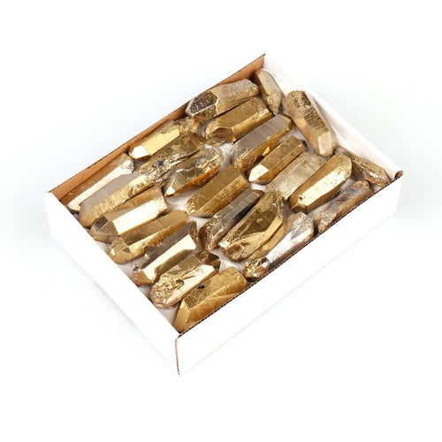 Aura Quartz Point – Gold