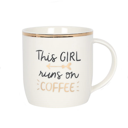 This Girl Runs on Coffee Mug