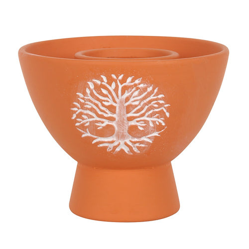 Tree Of Life Natural Terracotta Smudge Bow