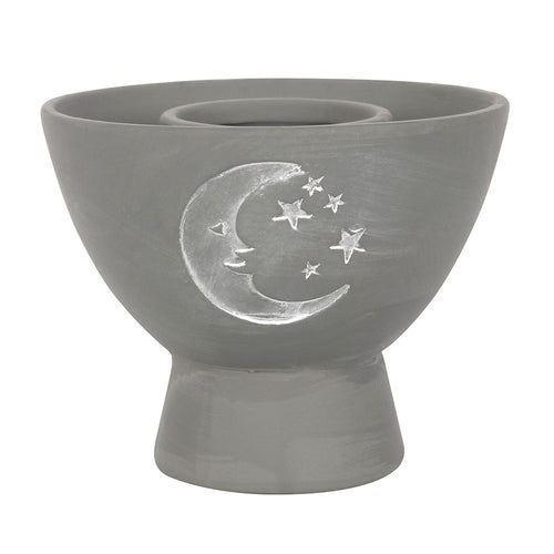 Moon Grey Terracotta Smudge Bowl