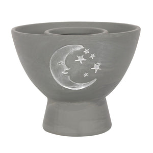 Moon Grey Terracotta Smudge Bowl
