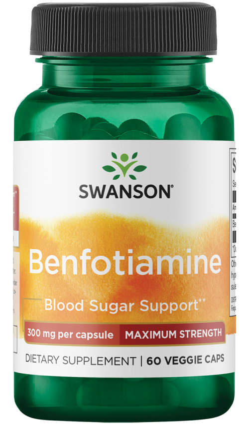 Swanson Benfotiamine 300mg Capsules 60