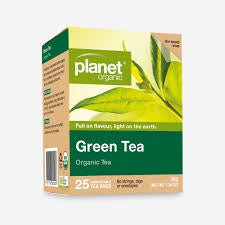 Green Tea 25 Tea Bags - Certified Organic