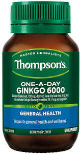 Thompsons Ginkgo 6000 OneADay
