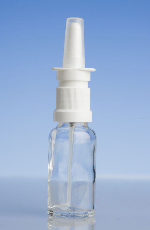 30ml clear /amber dripulator bottle and nasal mist spray and natural overcap