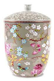 Pip Studio Porcelain Storage Jar Chinese Rose Khaki
