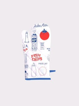 FISH AND CHIPS OVEN GLOVE 18X33CM