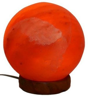 USB Salt Lamp Sphere Orange 10cm