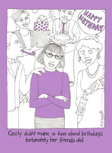 Cecily - Birthday Fuss - Card