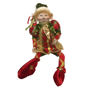 46CMH FLEXIBLE RED/GREEN POSABLE ELF