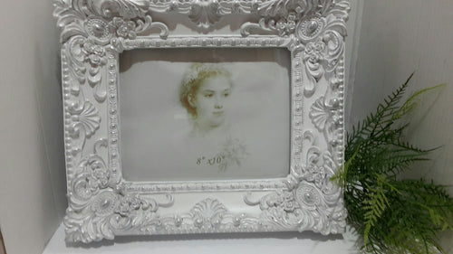 White Antique Looking Frame 8