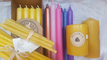 Load image into Gallery viewer, Individual Coloured Natural Candles -huge range of shades