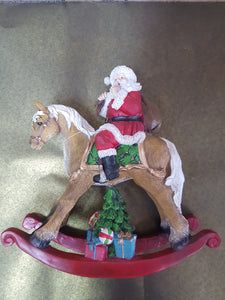 Santa on Rocking Horse