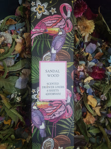 Scented Drawer Liner -Sandalwood