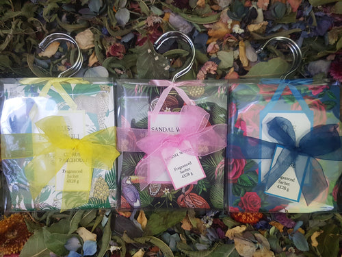 Fragrant Wardrobe Sachet- set of 4 gift packed- 4 scent options