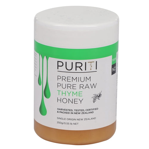 Puriti Pure Raw Thyme Honey 250g