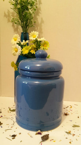 Blue Crockery Storage Jar