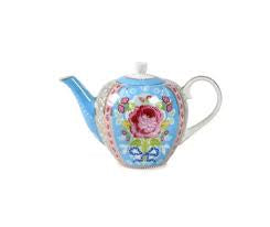 Pip Studio Porcelain Floral Blue Teapot
