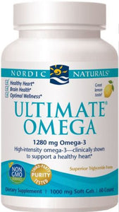 Nordic Naturals Ultimate Omega Lemon 60 Softgels
