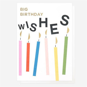 Caroline Gardner - Big Birthday Wishes - Birthday Card