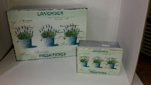 Tin Storage Containers- Lavender Picture