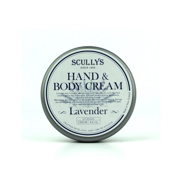 Scullys Lavender Hand and Body Cream 130gms