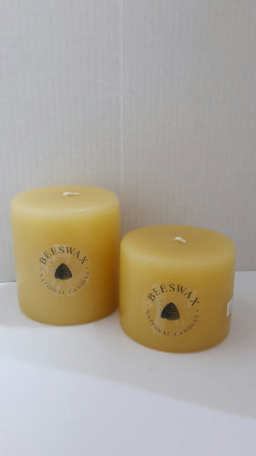 Beeswax Pillar Candle ( 90mm thickness)