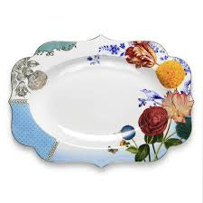 Pip Porcelain Royal Multicolored Oval Platter 40cm