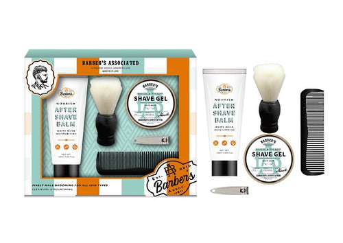 Men's White Musk 5pc Barber's Shaving Set