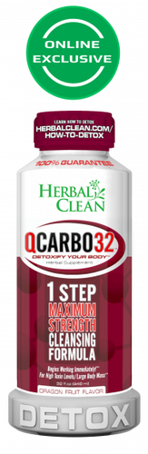 Herbal Clean QCarbo32 One-Step Same-Day Detox Drink -