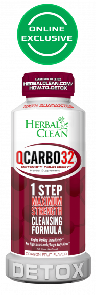 Herbal Clean QCarbo32 One-Step Same-Day Detox Drink -