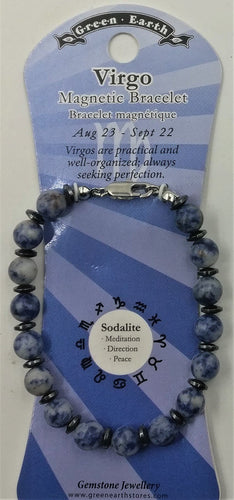 Zodiac Bracelet- Virgo- Sodalite