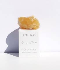 Opal & Sage Raw Crystal Orange Calcite