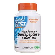 Doctors Best High Potency Serrapeptase 120,000SPU