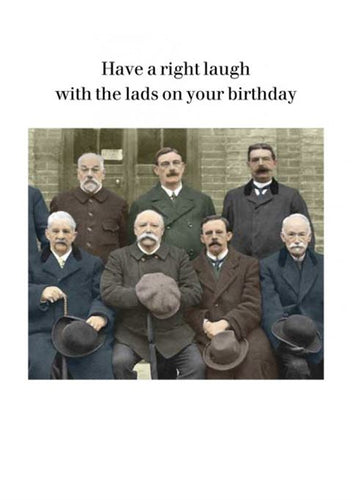 Cath Tate - A Right Laugh With The Lads - Birthday Card